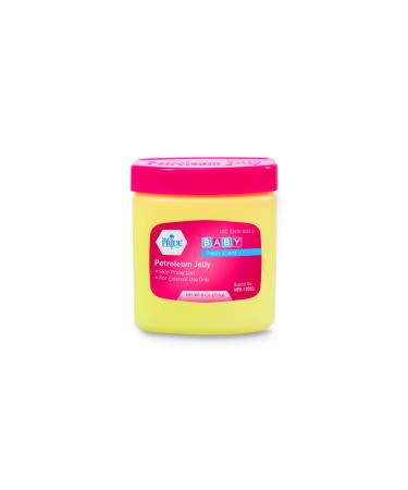MED PRIDE Petroleum Jelly With Fresh Baby Scent - Skin Protectant For Dry Skin Rashes Minor Burns & Wounds- Powerful Moisturizer For Chapped Lips Dry Hands Chaffed Skin & Diaper Rash- 8oz Pink Pink - Baby 8 Ounce
