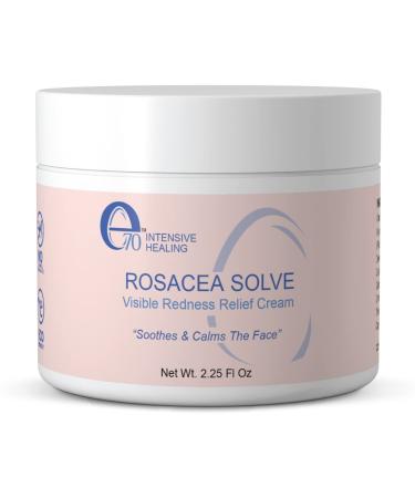 E70 Rosacea Solve - Redness Relief Cream - Calming Face Moisturizer For Rosacea and Acne-Prone Skin - Sensitive Skin Care With Organic Ingredients such as Aloe Vera, Almond Oil, Licorice and Chamomile Extracts - No Parabens