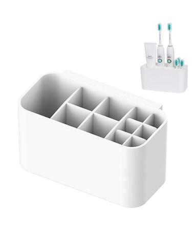 Stone Banks toothbrush holder wall assembly for bathrooms 11 compartments Multifunctional slots toothbrush storage storage for electrical toothbrush children's toothbrush toothpaste