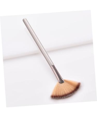 Blush make-up brush handle make-up brush make-up women's suits face fans make-up fan lady wooden fan sector Size 1 As Shown - Buy Online on GoSupps.com