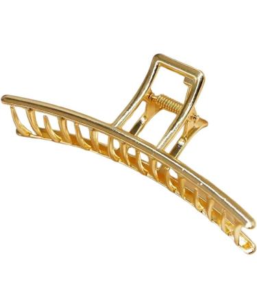 New 2025 Women's Elegant Gold Metal Geometric Hair Clips Fashion Vintage Bathing Grip Claw Clips Barrette Hair Styling Tool Ponytail Clip Jewelry Fashion Accessories Creative Gift - Buy Online on GoSupps.com