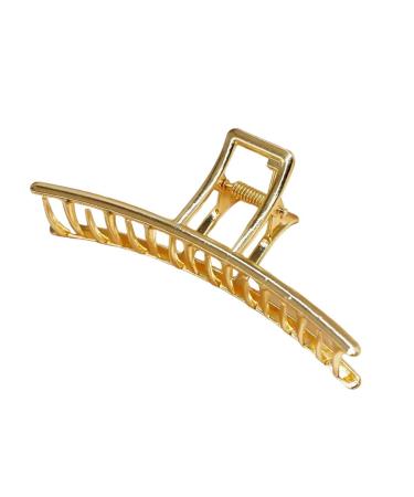 New 2025 Women's Elegant Gold Metal Geometric Hair Clips Fashion Vintage Bathing Grip Claw Clips Barrette Hair Styling Tool Ponytail Clip Jewelry Fashion Accessories Creative Gift