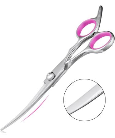 Adiwo Curved Dog Cups - Stainless Steel Pet Care Scissors for Perfect Fur Cutting | Dog Grooming Tools - Buy Online on GoSupps.com