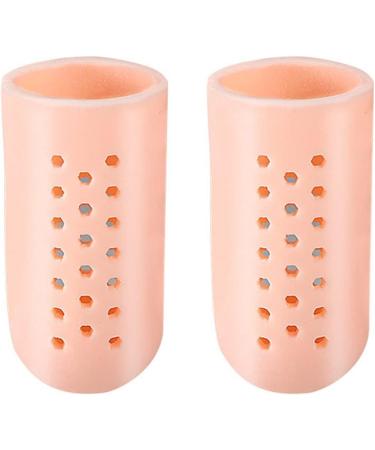 Silicone Gel Toe Protector Caps - Corns, Blisters, Ingrown Toenails Heel Sleeve - Khaki XS - Buy Online on GoSupps.com
