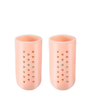 Gel Toe Caps Toe Protectors for Blisters, Corns, Hammer Toes - Breathable Toe Sleeves for Friction Pains and Callous Removal - Khaki S - Buy Online on GoSupps.com