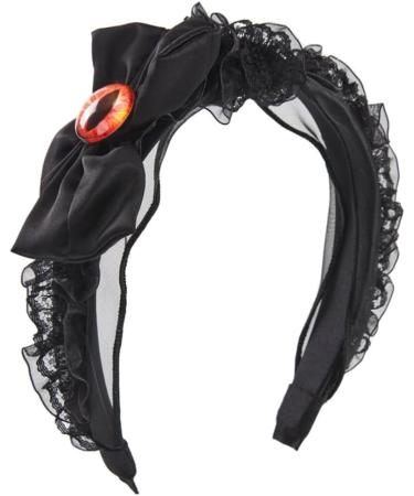 TQUXNGA Evil Eyes Headband For Women Pleated Headband Black a Headband Gothic Headband Goth Headpiece Punk Headband - Buy Online on GoSupps.com