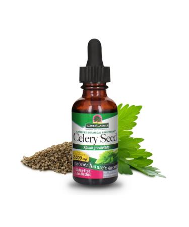 Natural's Answer Celery Seed Extract 2000 mg fluten-free low alcohol 30 ml