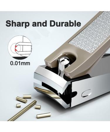 SHICEN 2 Pack Nail Clippers Set with Splash Guard Storage Box - Sharp and Durable Nail Clipper Kit for Thick Nails, Men and Women - Great Gift Idea (Small and Big) - Buy Online on GoSupps.com