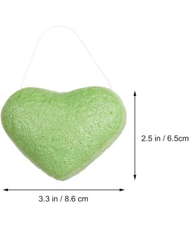 Heart-Shaped Facial Sponges Set of 3 | Random Colors | Practical Face Cleaning Tools for All Skin Types - Buy Online on GoSupps.com