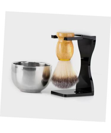 Magiclulu 3 Sets Razor-Free Holder for Men - Black Acrylic Razor & Beard Brush Display Stand - Buy Online on GoSupps.com