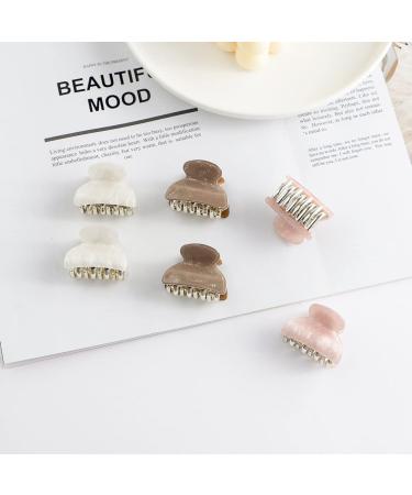 Brown Pink Nonslip Hair Claw Clips for Women and Girls - 12 Pack Durable Hair Claws for Thick and Thin Hair (CL131 I) - Buy Online on GoSupps.com