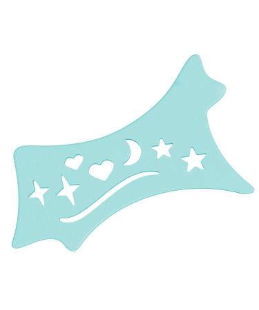 Silicone Eyeliners Tool Helper | Soft Flexible Eyeliners Stencils Contour Eye Liners Guide Reusable Cleaning Cloths for Women Blue