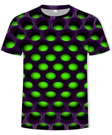 Kanedue Men's 3D Graphic Tees | Summer Optical Illusion T-Shirts with Cool Designs - Buy Online on GoSupps.com