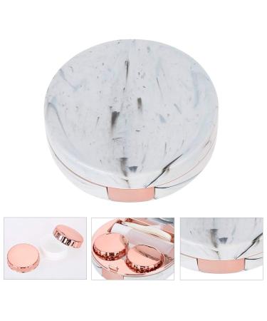 Buy Salmue Contact Lens Accessories - Portable Marble Pattern Boxes in 4 Colors | Eye Care Set - Buy Online on GoSupps.com