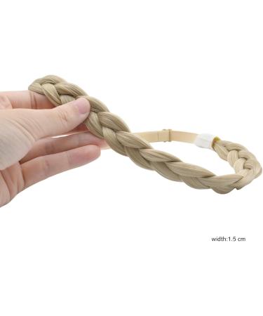 Yamel Braid Headband Adjustable Braided Hairband Mix Blonde Headbands for Women Synthetic Hair Plait Hairband Braided Headband Elastic - Buy Online on GoSupps.com
