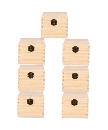 Minkissy storage boxes for essential oils small storage boxes small containers decorative closure essential oil for diffusers jewelry organizer wood essential oil organizer