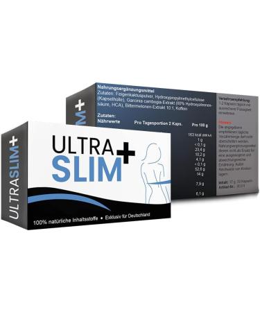 Natural Ultra Slim+ Weight Loss Capsules | Garcinia Cambogia Caffeine & Bitter Melon Extract for Effective Slimming - Buy Online on GoSupps.com