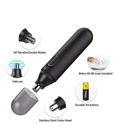 Buy Ear & Nose Hair Remover - Waterproof Stainless Steel Trimmer with Mute Motor & Cleaning Brush | Fast International Shipping - Buy Online on GoSupps.com