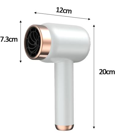 Esquirla Travel Hair Dryer Powerful Bladeless Hairdryer Hairdryer Hair Care Dryer Lightweight Ionic Blow Dryer Power for Hotel Salon white - Buy Online on GoSupps.com