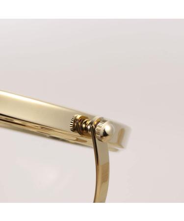 Beaupretty 6-Inch Double-Page Desktop Make-Up Mirror - 5x Magnification Gold Cosmetic Mirror for Home Use - Buy Online on GoSupps.com