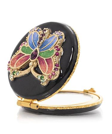 Jay Strongwater Jayla Butterfly Compact Rainbow-Hued and Glamorous