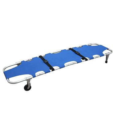 Patient Transport Emergency Stretcher Multi-Function Folding Flat Stretcher Portable Aluminum Alloy Rescue Back Stretcher Bed for Families
