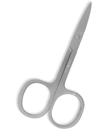 Groovy Trimming Scissors - Safety Tip Grooming Scissors for Men & Women | Eyebrow Nose Beard & Ear Hair Trimming - Buy Online on GoSupps.com