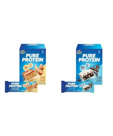 Pure Protein Bars - Nutritious Gluten Free protein bar & Bars - Nutritious Gluten Free protein bar Caramel Churro + Cookies and Cream