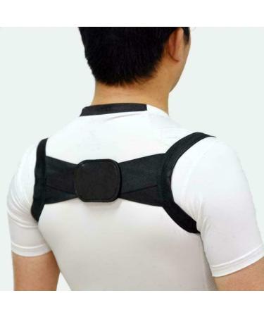 Back Correction Belt | Adjustable Comfortable Back Brace for Neck & Back | Breathable Posture Support (Black Size M - Buy Online on GoSupps.com