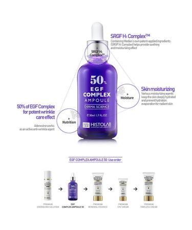 HISTOLAB EGF Complex Ampoule 50% - Korean Skin Care for Radiant Skin | Shop Now - International Shipping Available - Buy Online on GoSupps.com