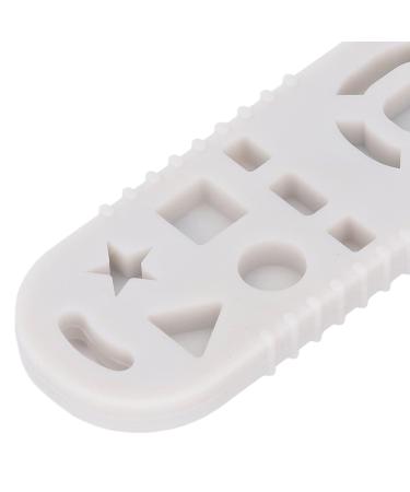 Baby Teething Toy - TV Remote Shaped Silicone Chew Toy for Soothing Relief (Beige) - Buy Online on GoSupps.com