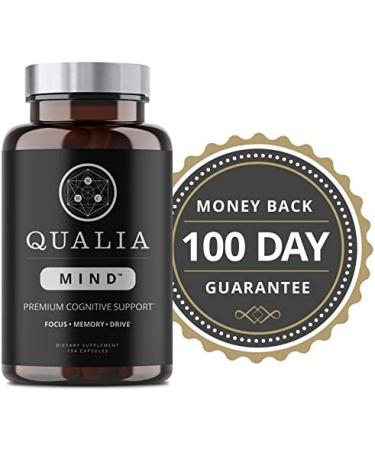 Qualia Mind Nootropic Supplement - Enhanced Memory & Focus Formula with 27+ Brain Boosters - Ginkgo biloba, Alpha GPC, Bacopa Monnieri - 154 Count - Buy Online on GoSupps.com