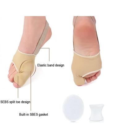 Big Toe Spreader for Hallux Valgus - Gel Bale Stretchy Pads & Padded Rail - Size L - Buy Online on GoSupps.com