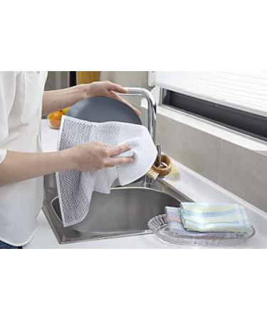 Full Circle Tidy 100% Organic Cotton Gray Dish Cloths - Set of 3 | Eco-Friendly Kitchen Essentials - Buy Online on GoSupps.com