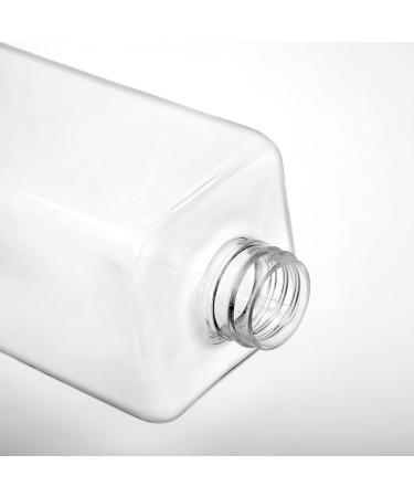 Oblen 12-Pack 500ml Refillable Pumping Containers - Clear Square Bottles for Shampoo Lotion & Cleaning Agents | Ideal for Kitchen & Bathroom - Buy Online on GoSupps.com