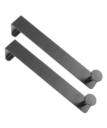 Uonlytech 2pcs Door Hook Stainless Steel Hooks Towel Hooks for Bathroom Door Wall Hanger Vintage with a Towel