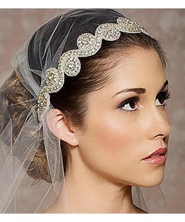 Elegant Handmade Crystal Rhinestone Headband - Perfect for Weddings, Proms, and Special Occasions - Buy Online on GoSupps.com