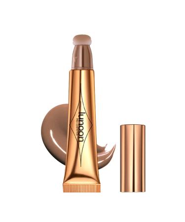 Liquid Contour Beauty Wand  Cream Face Highlighter Bronzer Stick with Cushion Applicator  Easy to Blend  Smooth Creamy Finish Face Shaping Contouring Highlight Makeup (CONTOUR WAND)