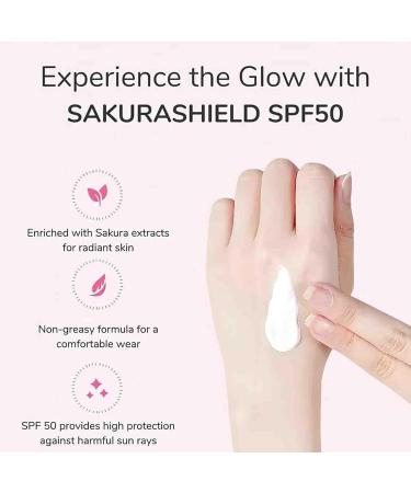  TANOOS Japan Sakura Sunscreen SPF 50+ Pa+++ Japan Sakura Sunscreen Skincare SPF 50 Sunscreen Moisturizing Cream Facial And Body Sunscreen Sunscreen Skincare Cream for all Skin Types - Buy Online on GoSupps.com