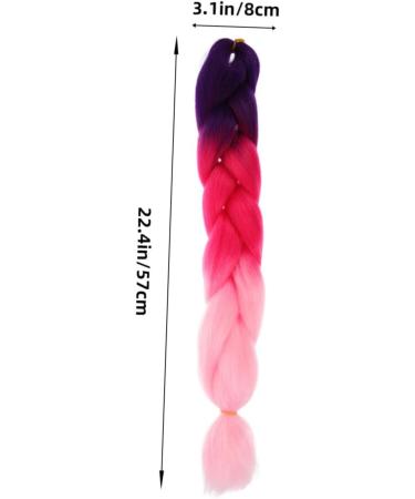 DOITOOL Braid Hair Extension Synthetic Braided Extensions High Temperature Hair Braid Crochet Twist Braids Hair Color Wigs Synthetic Wigs Jumbo Braiding Hair Extension To Weave Extend - Buy Online on GoSupps.com