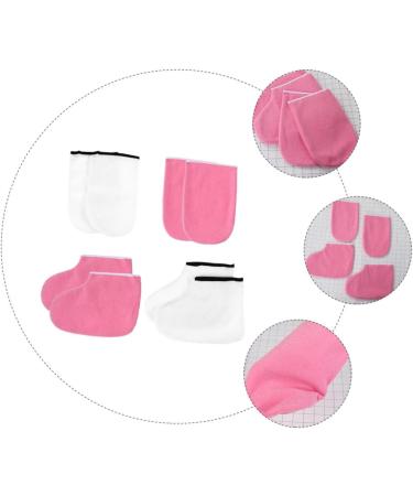 Beavorty 2 Sets leather horn boots Paraffin Gloves heated mittens Paraffin Bath Mitts foot hot wax treatment Paraffin Baths Socks Gloves Wax Sock Polyester lining Spa Work tote bag - Buy Online on GoSupps.com