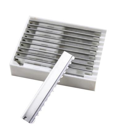Minkissy 1 set 11 piece of hair thinning blade hairstyling cutter razor shaver razor hair razor blades layers cut cuts razor barber metal man