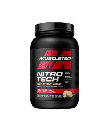 MuscleTech Nitro-Tech 100% Whey Gold, French Vanilla Cream (EAN 631656260090) 908 g