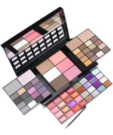 Beavorty 2pcs 74 Eyeshadow Palette Lip Gloss Blush set makeup Glitter 18*11cmx2pcs Picture 1x2pcs - Buy Online on GoSupps.com