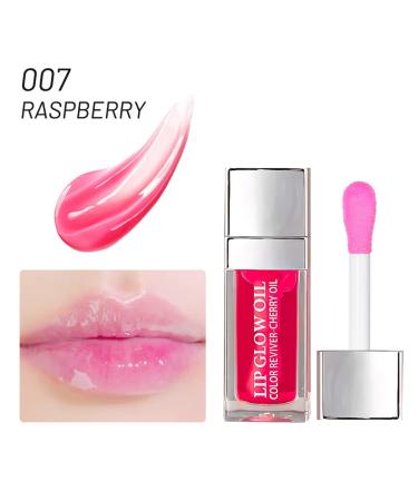RASPBERRY Moisturizing Lip Oil Gloss - Nourishing, Long Lasting, Non-Sticky Lip Care - 0.2 OZ - Buy Online on GoSupps.com