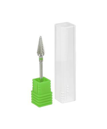 VOCOSTE Nail Drill Bits Tungsten Steel Silver Tone C Coarse Tooth