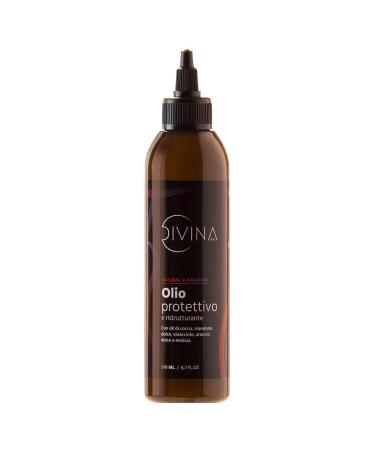 Protective restructuring oil for curly super curly and afro hair Natural&Amazing by DIVINA BLK. 100% natural (200ml)