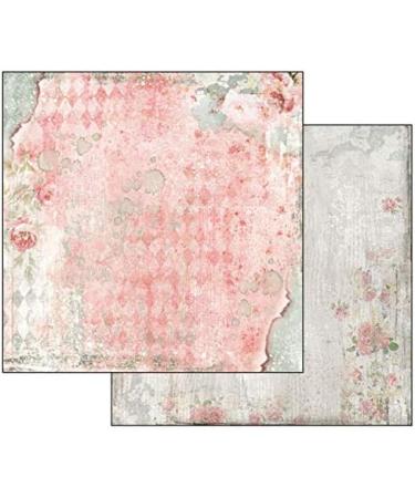 Stamperia International KFT Paper Pad 12x12 10pk Dream Pink Blue - 12x12-Inch Pink Blue Design - Buy Online on GoSupps.com