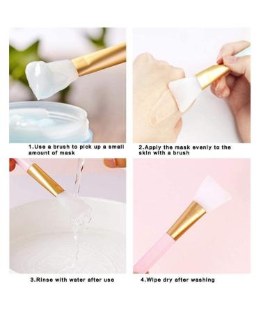 Silicone Facial Mask Brush - Dual-Use Applicator for Mud Clay & DIY Masks | Soft Head & Scraper - Ideal Beauty Tool for Sleeping Masks & Body Butter - Buy Online on GoSupps.com