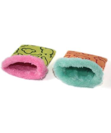 Easy-topbuy Hamster Sleeping Bag Small Pet Nest For Hedgehog Squirrel Hamster Guinea Pig Sleeping Pouch With Warm Plush Inner And Waterproof Outer 13 X 12cm / 23 X 18cm (Color Random) S(13Â xÂ 12cm) - Buy Online on GoSupps.com